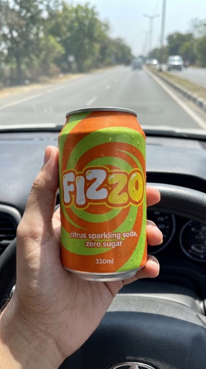In the car — UGC template for Fizzo