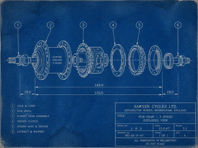 Cyanotype Blueprint cover — generated with this skill