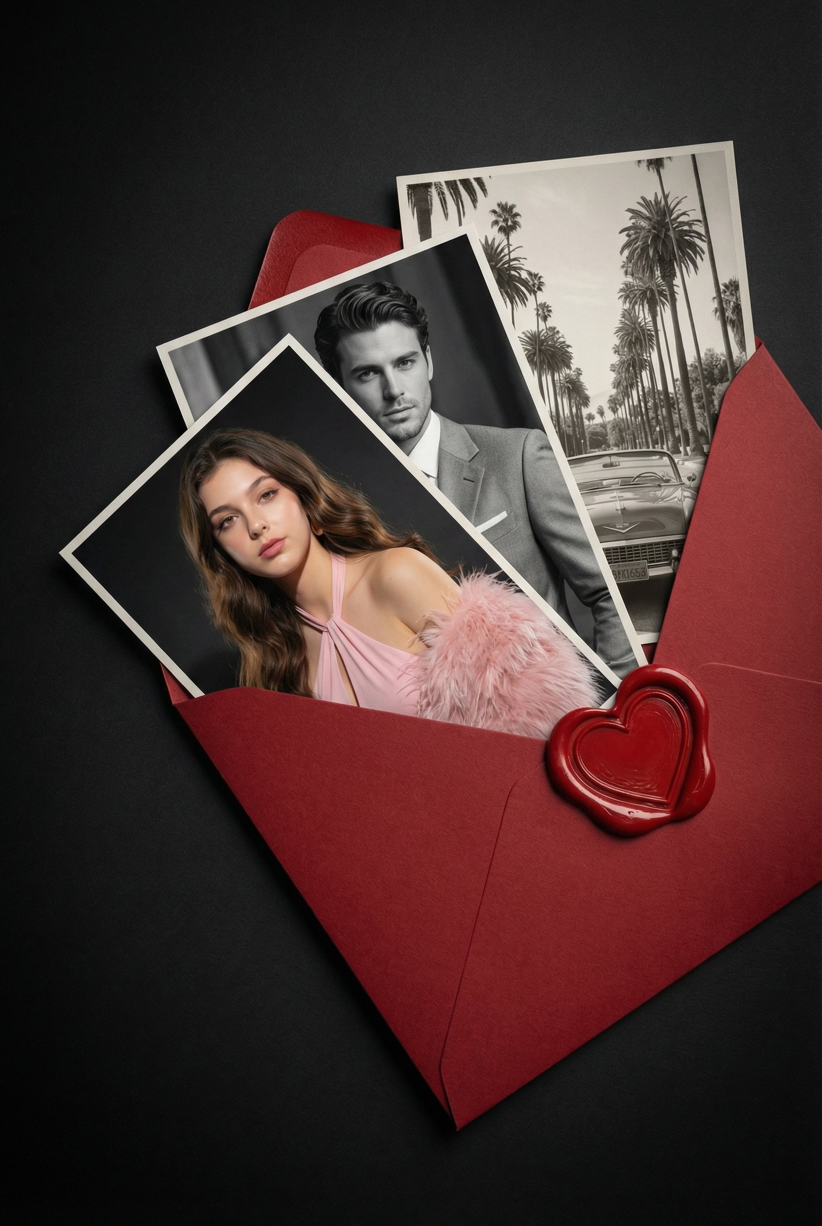 Vintage Romance Editorial Collage