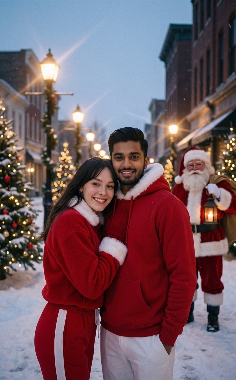 Festive Couple Holiday Magic Template