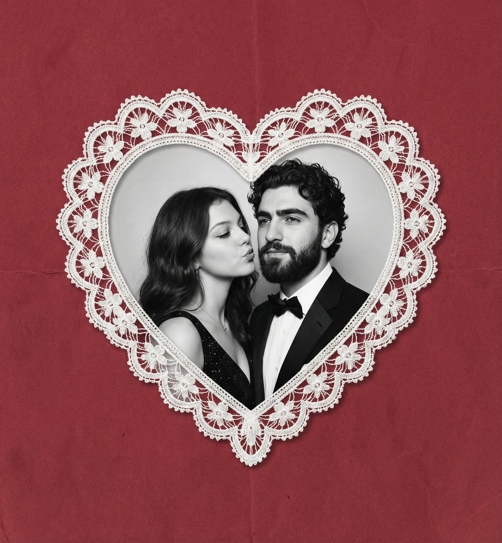 Vintage Lace Romance Collage