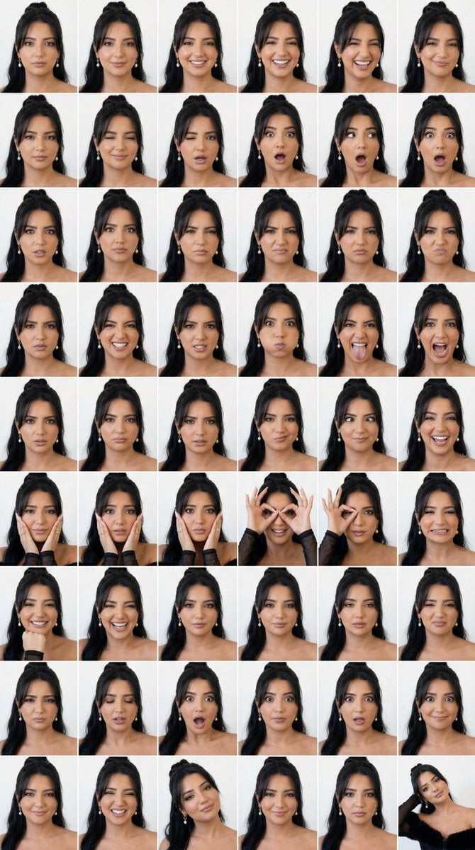 Panel Studio Expression Contact Sheet