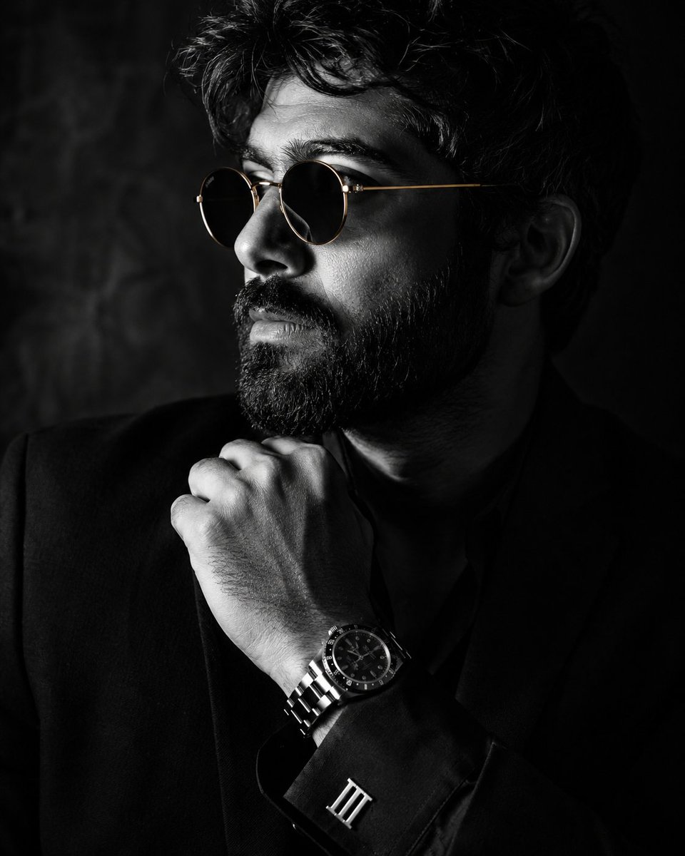 Monochrome Luxury Studio Portrait