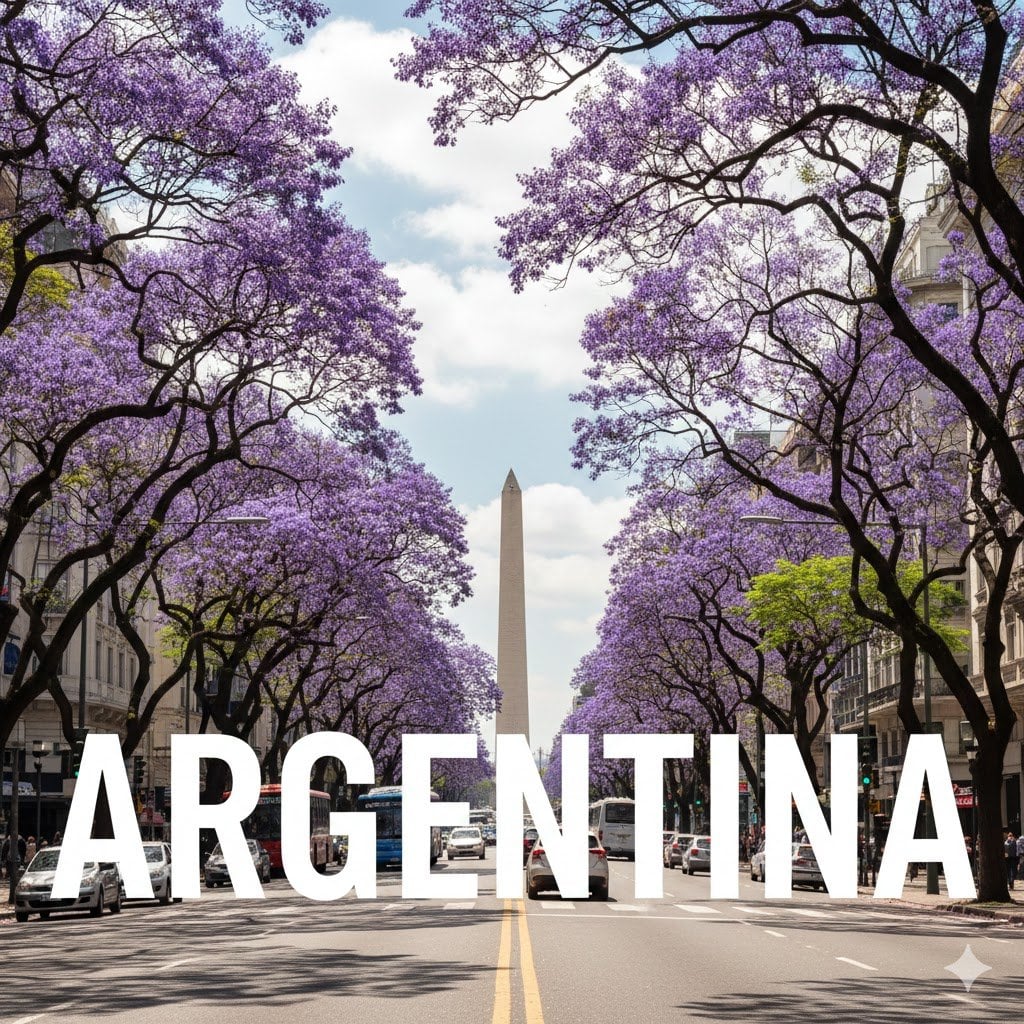 Buenos Aires avenue lettering scene
