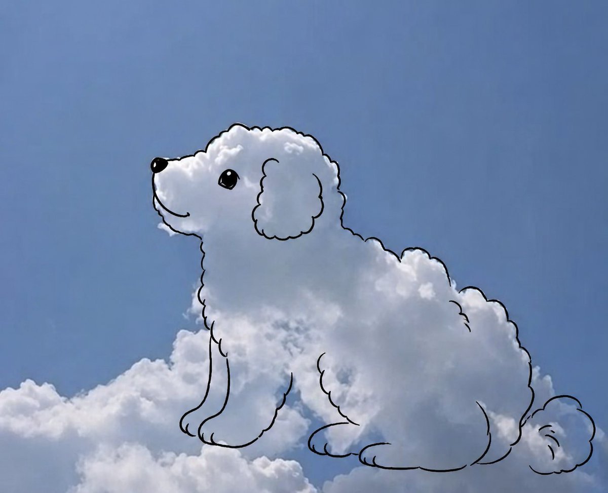 Cloud shape doodle generation