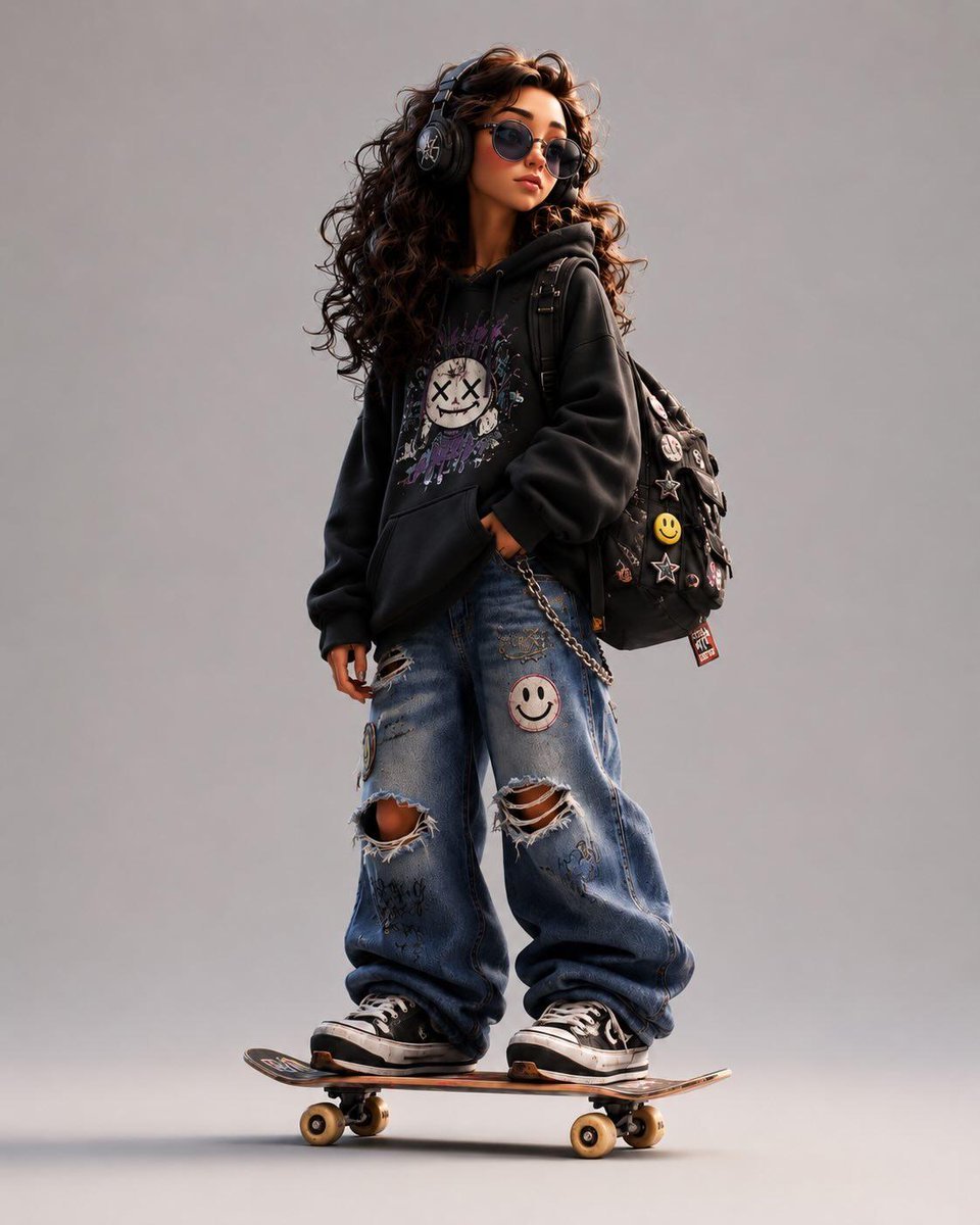 3D Stylized Cartoon Skater