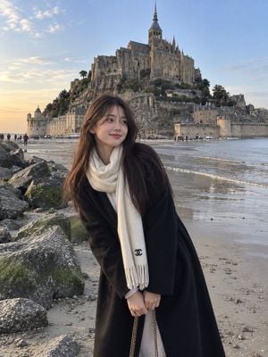 Candid Travel Portrait European Coast