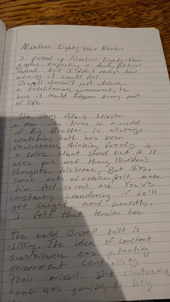 Messy Handwritten Notebook Photo