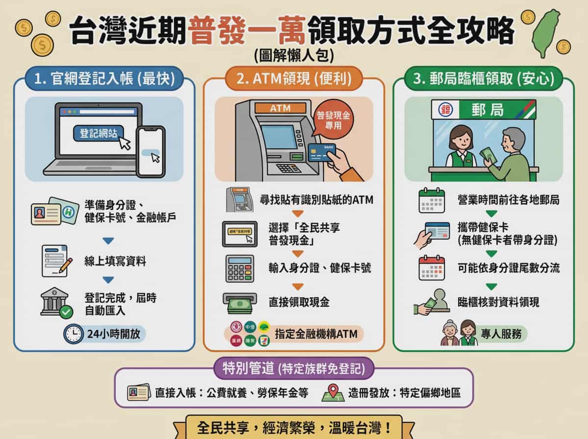 Taiwan 10,000 NTD distribution infographic