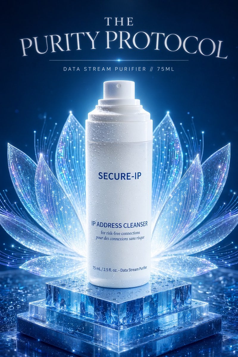 Futuristic Tech Beauty Product Poster
