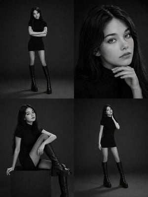 Monochrome Fashion Editorial Collage