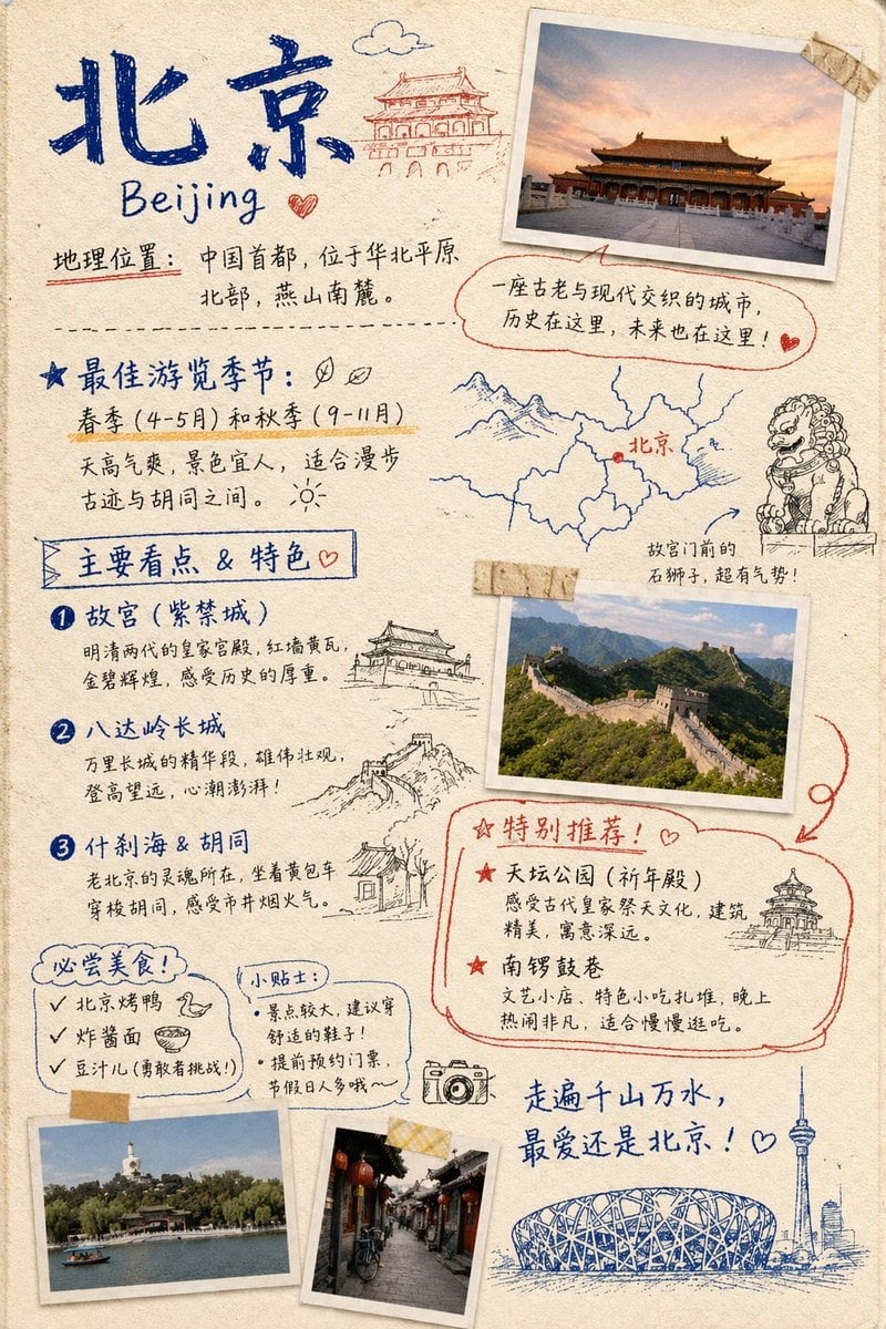 Travel Journal Scrapbook Infographic