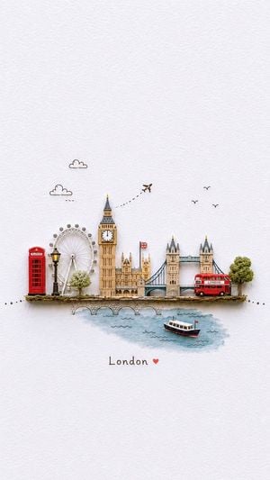 Miniature London Paper-Craft Diorama