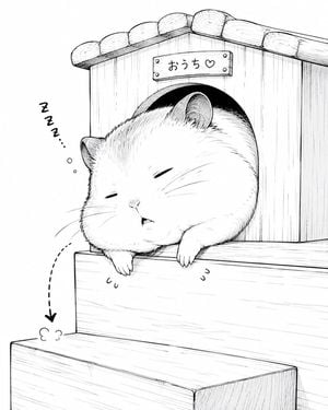 Sleepy Round Hamster Manga