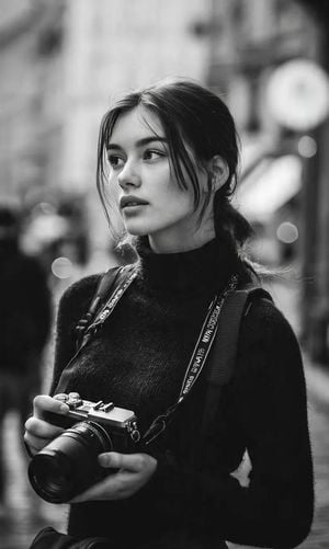 Monochrome Urban Street Portrait
