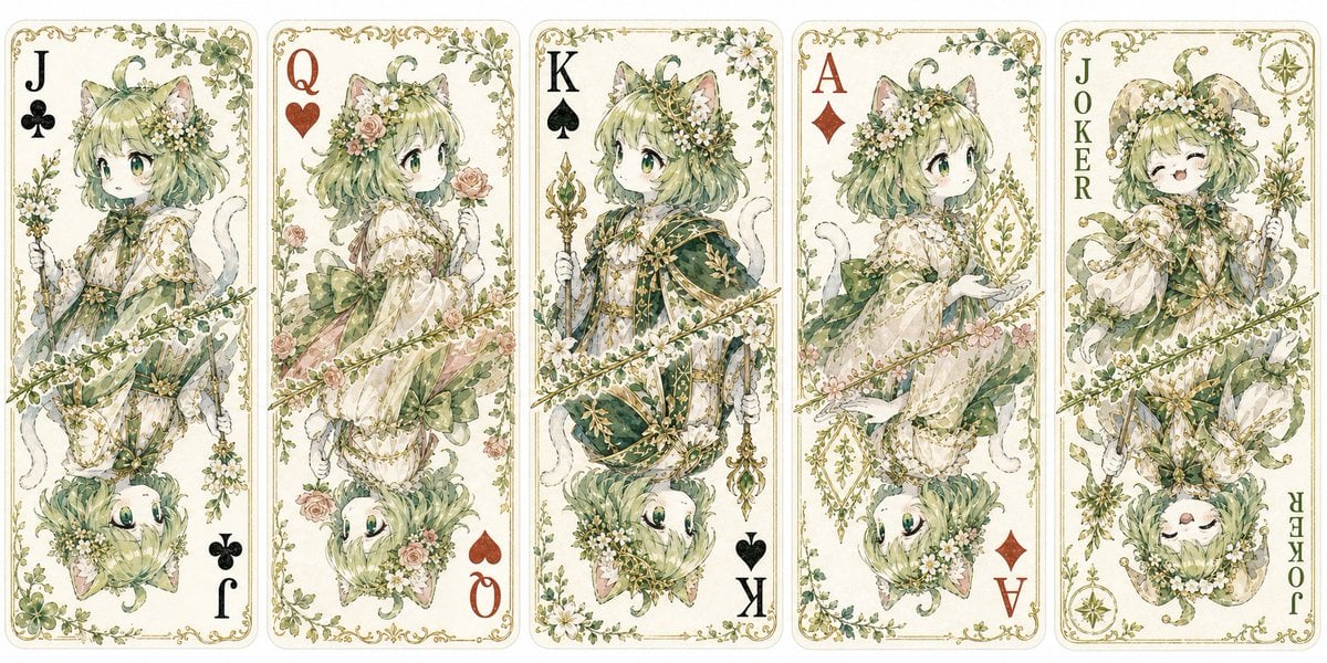 Custom Cat Beastman Playing Cards