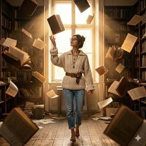 Abandoned Library Fantasy Portrait