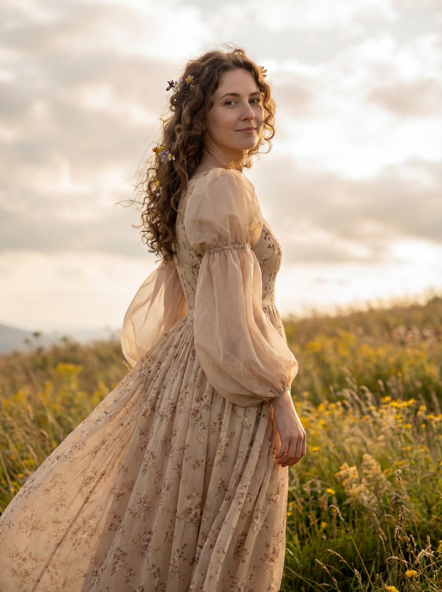 Dreamy Cinematic Highland Portrait Prompt