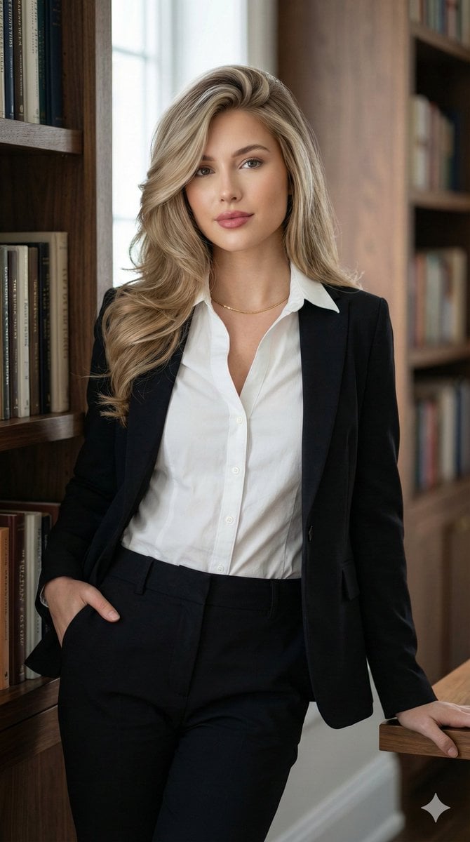 Corporate Chic Portrait in an Executive Office