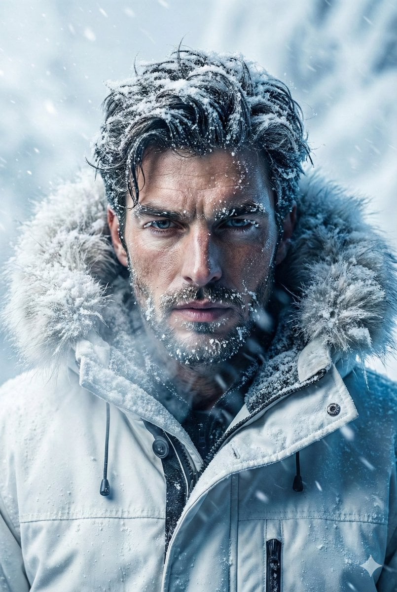 Arctic Explorer Close-Up Portrait