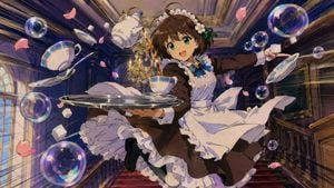 90s Anime Action Maid