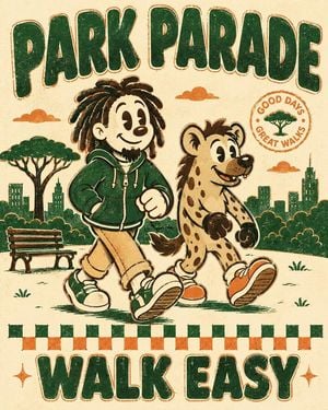 Vintage Rubber Hose Mascot Poster