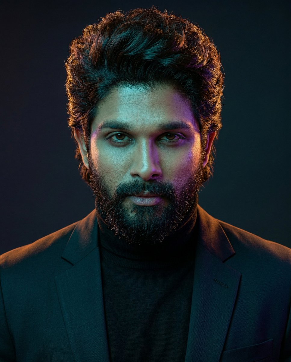 Cinematic Dual-Color Studio Portrait