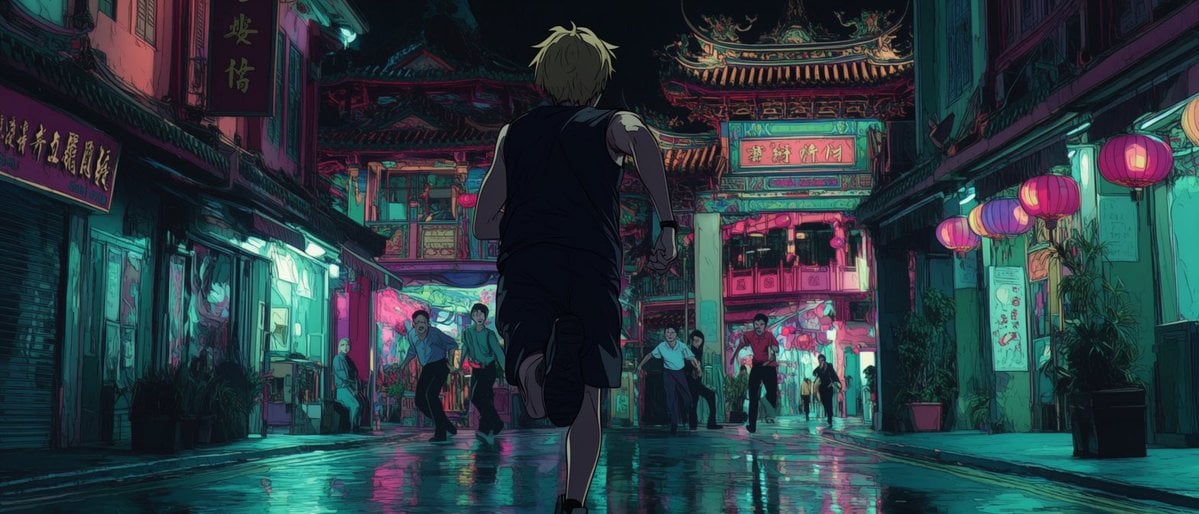 Neon Temple Chase