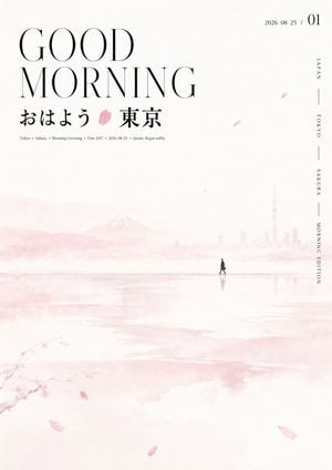Oriental Aesthetic Typography Layout
