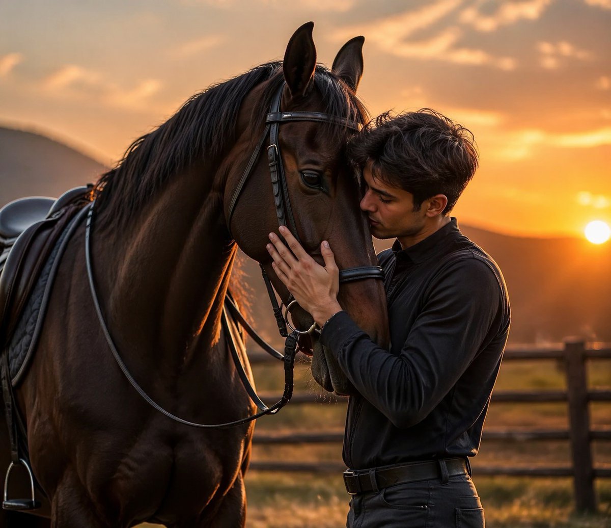 Luxury Sunset Equestrian Portrait