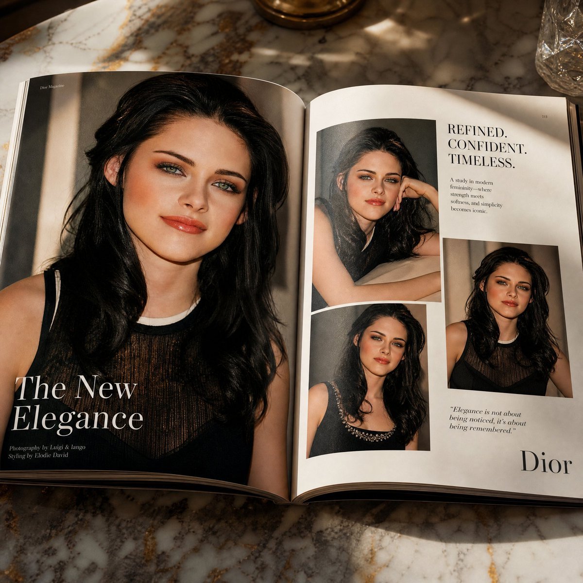 Open Magazine Luxury Fashion Editorial Layout