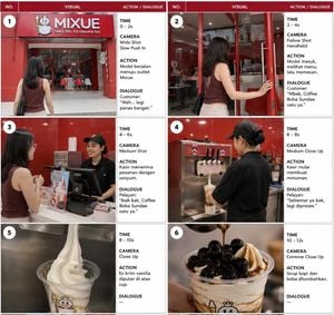 Professional Commercial Storyboard Sheet
