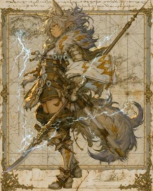 Fantasy Fox Spirit Warrior Concept Art