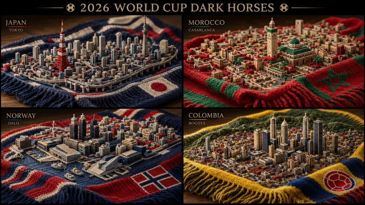 Knitted Skyline Scarf Macro