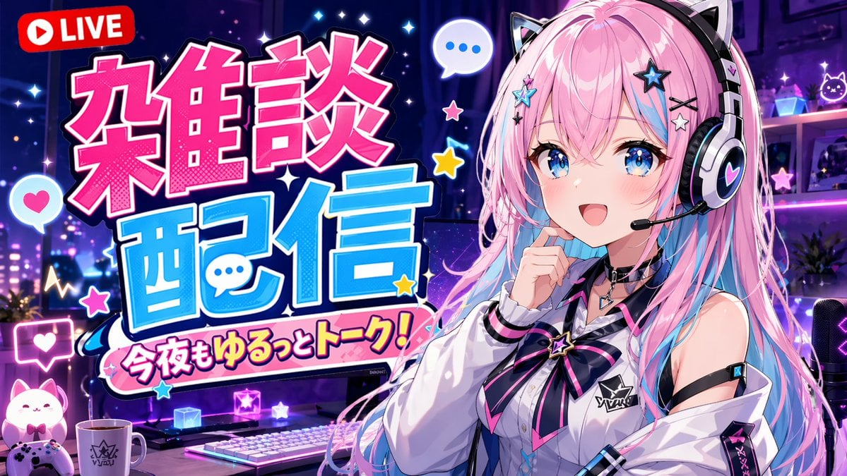 VTuber Chat Stream Thumbnail