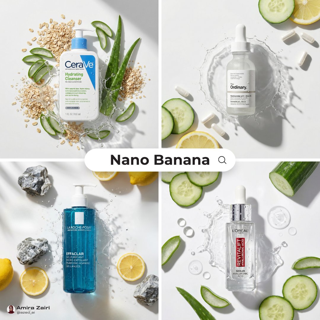 Skincare Product Flat Lay Photography