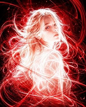 Kinetic Light Painting Portrait