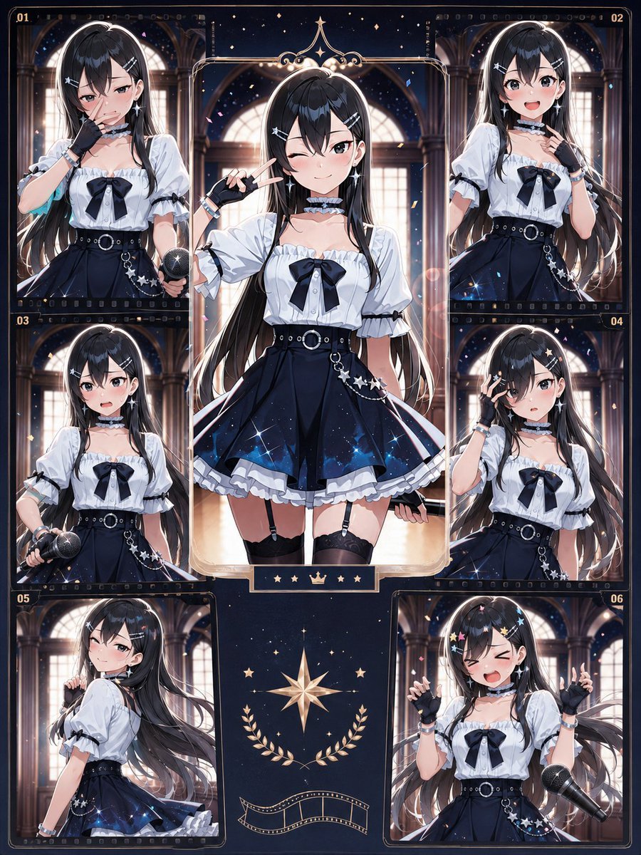 Celestial Anime Idol Collage