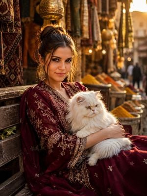 South Asian Bazaar Cinematic Portrait