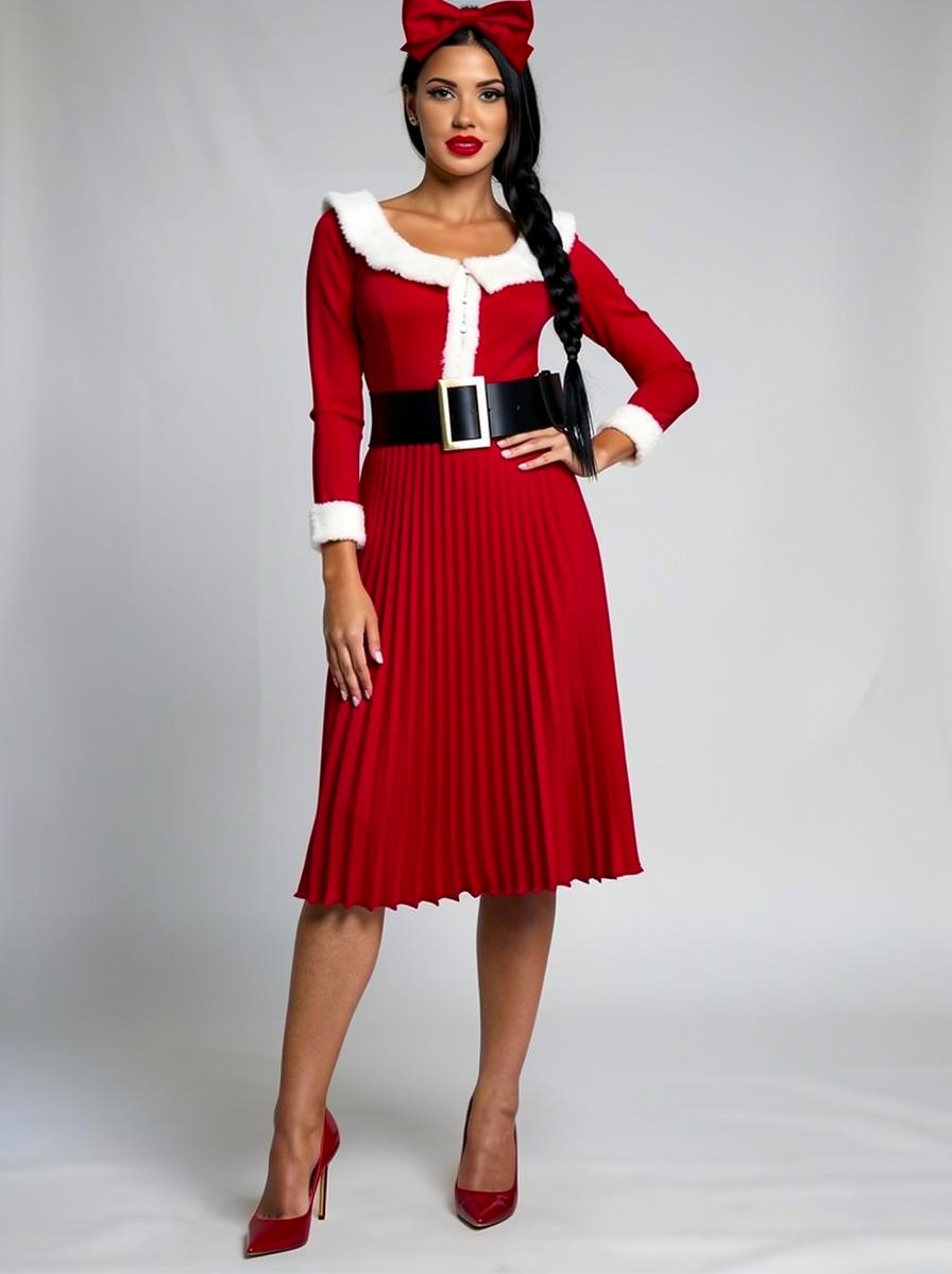 Outfit Style Edit: Santa-Inspired Dress