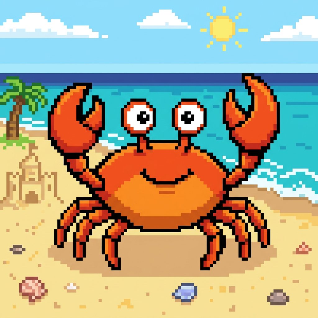 Pixelated Cartoon Animal Image