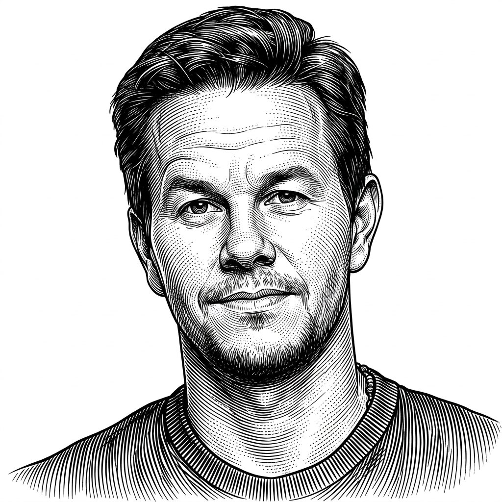 Monochrome Engraving Portrait Style