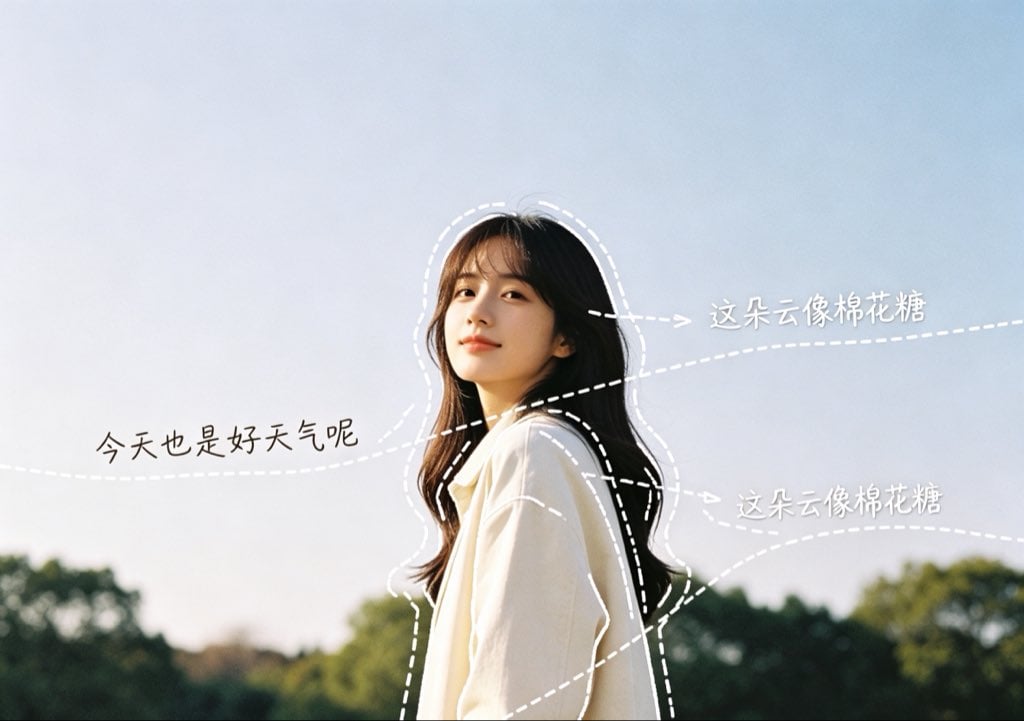 Diary-Style Annotated Portrait