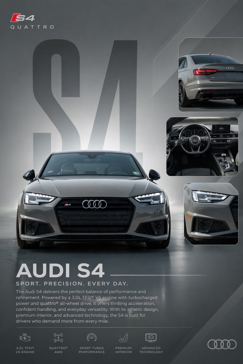 Audi S4 Promotional Poster