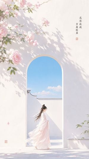 Oriental Zen Shadow Illustration
