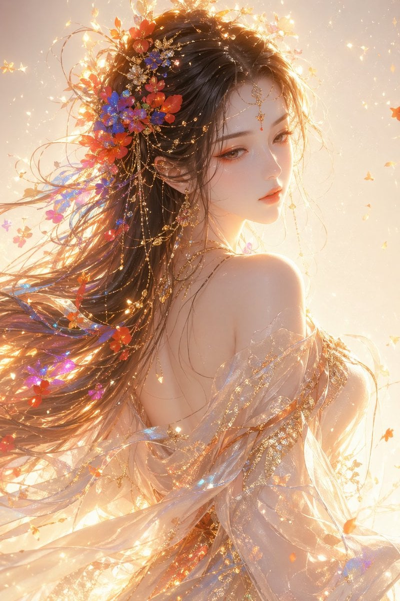 Oriental Fantasy Female Portrait Prompt