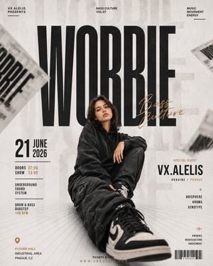 Swiss Editorial Underground Music Poster
