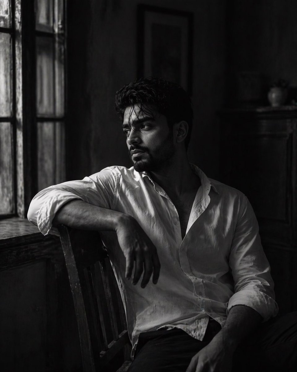 Black-and-White Fine Art Portrait