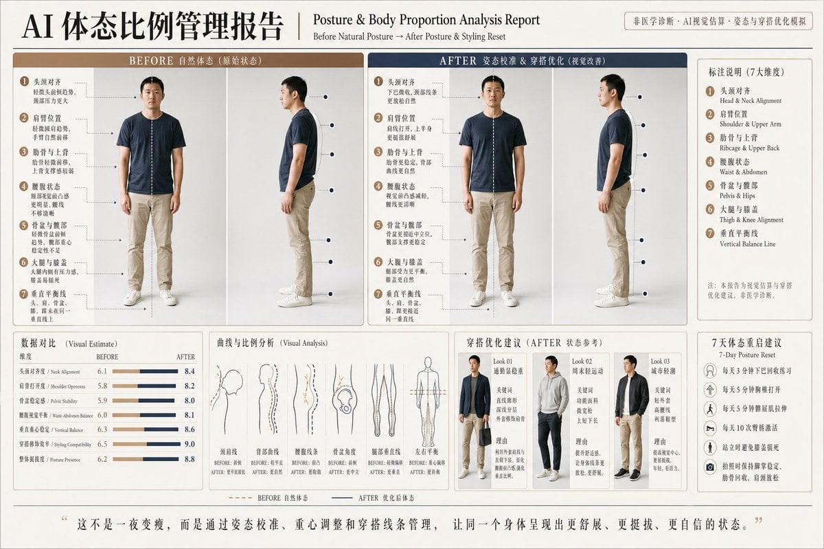 Posture Analysis Report Infographic