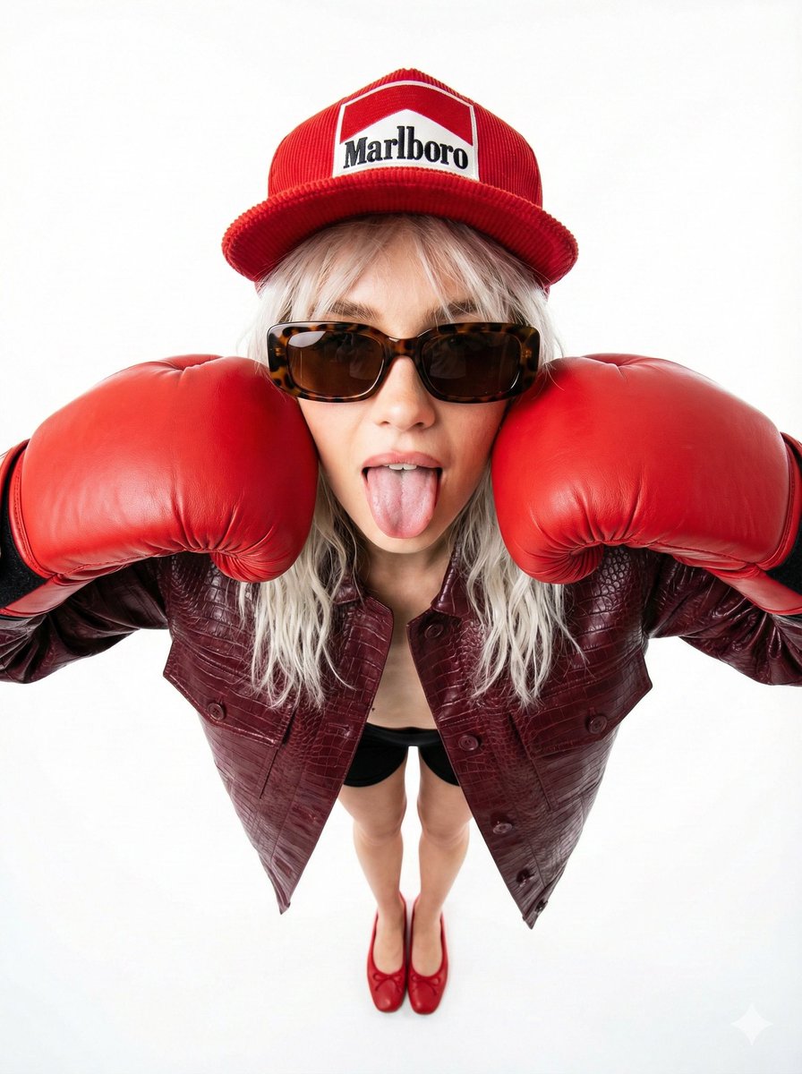 90s Fashion Editorial: Boxing Pose